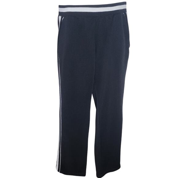 Athletic Works Black Joggers White Stripes and Pockets Women's Size Small Pants - Picture 1 of 12